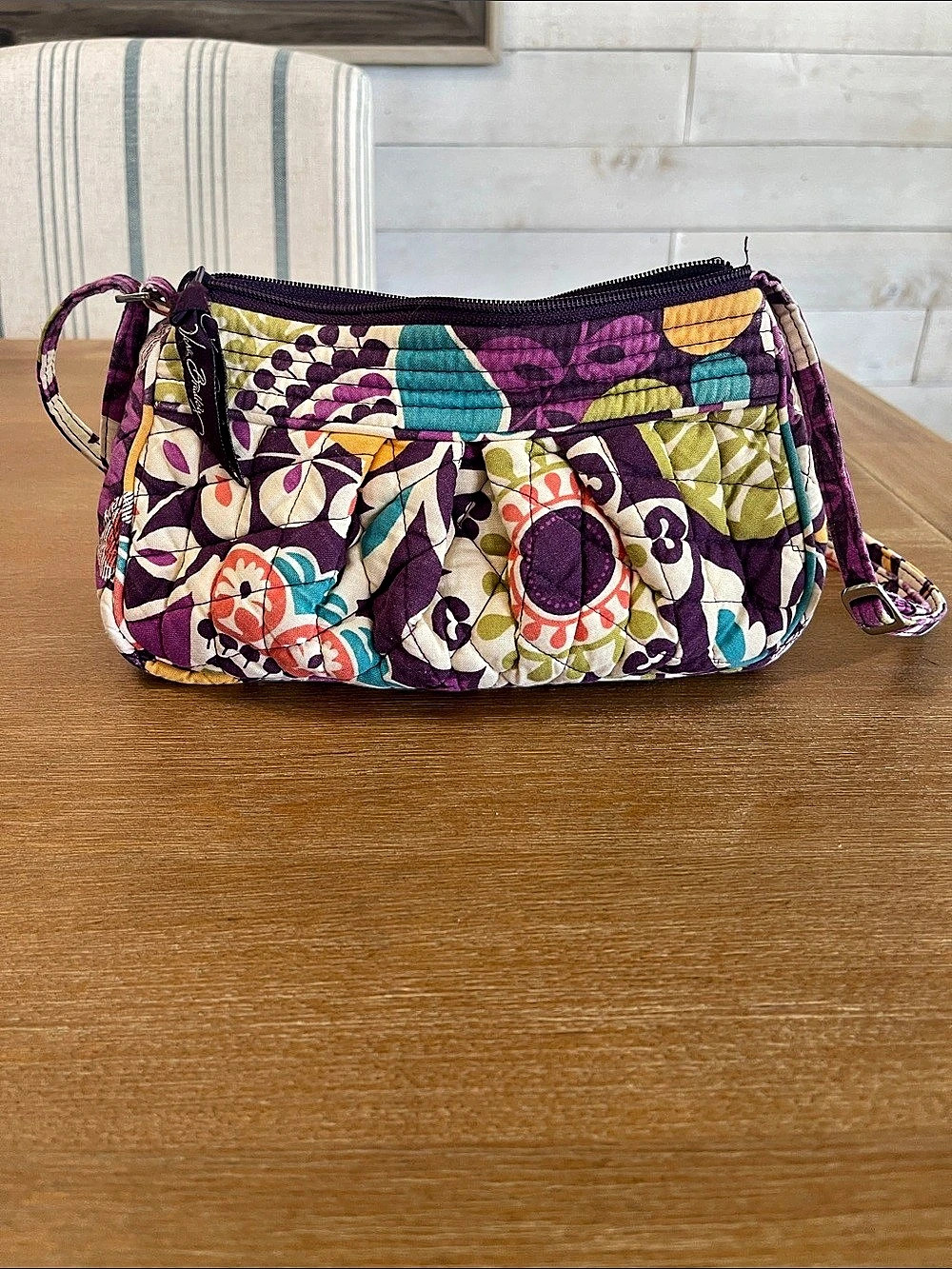 Vera Bradley Floral Crossbody Bag in Purple & Multicolor